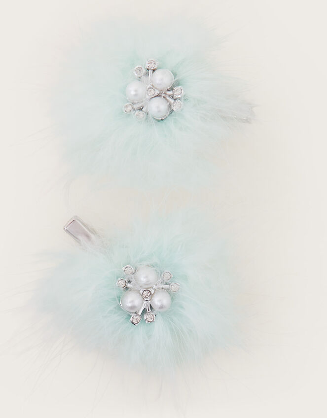 2-Pack Fluffy Hair Clips, , large