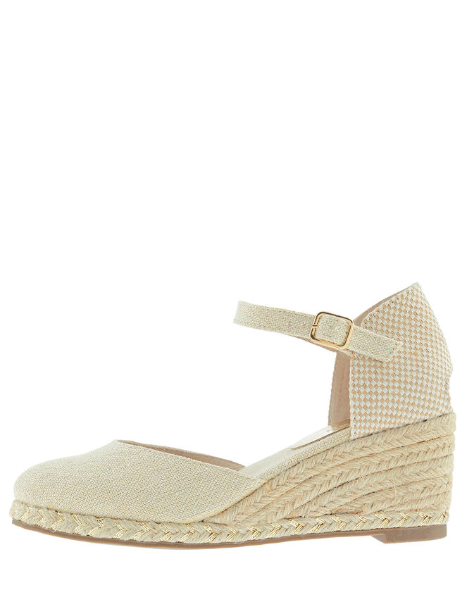 Tabby Two-Part Low Wedges, Natural (NATURAL), large