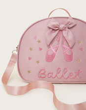Embroidered Satin Ballet Shoe Bag, , large