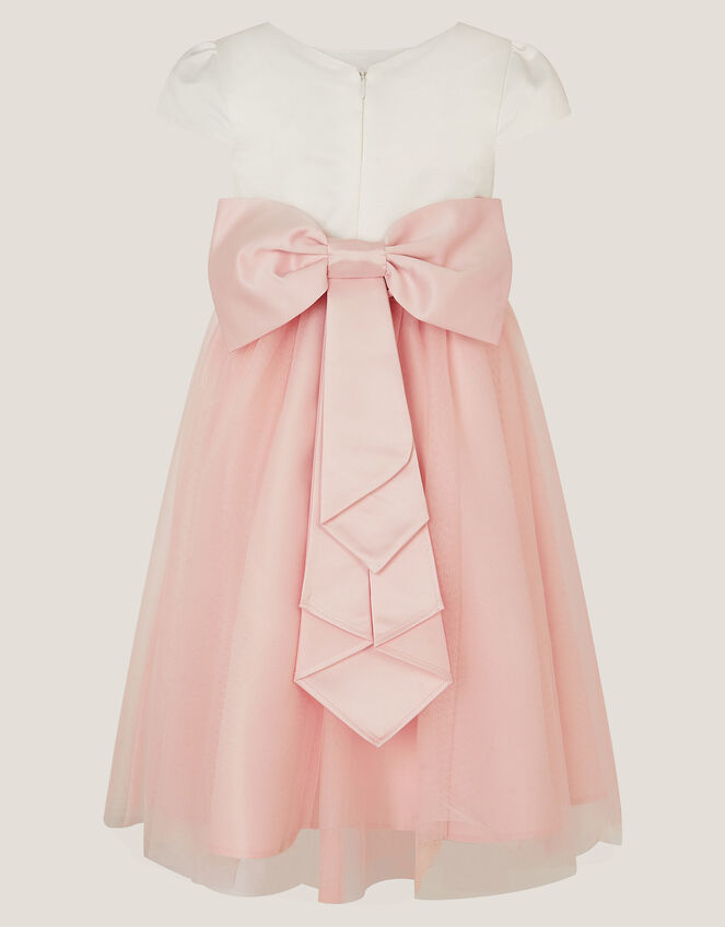 Satin Bridesmaid Dress, Pink (PINK), large