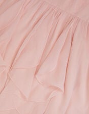 Arizona Halter Ruffle Prom Dress, Pink (PALE PINK), large