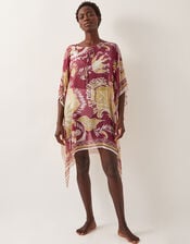 Misha Ornate Print Mini Kaftan, , large