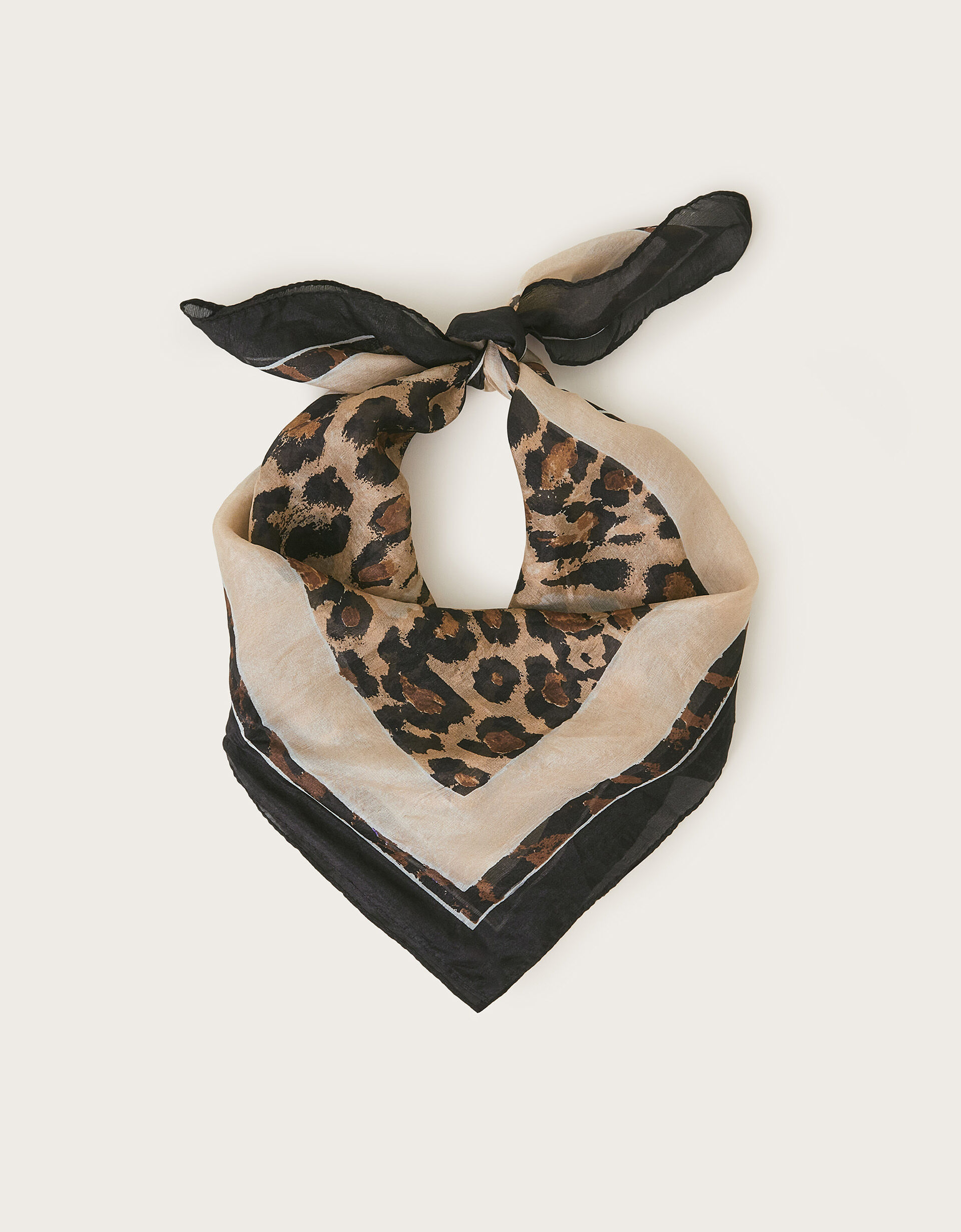 Leopard print silk square scarf discount