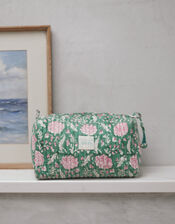Dilli Grey Johair Wash Bag, Green (GREEN), large