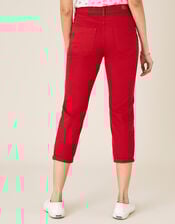 Idabella Cropped Jeans, Red (RED), large
