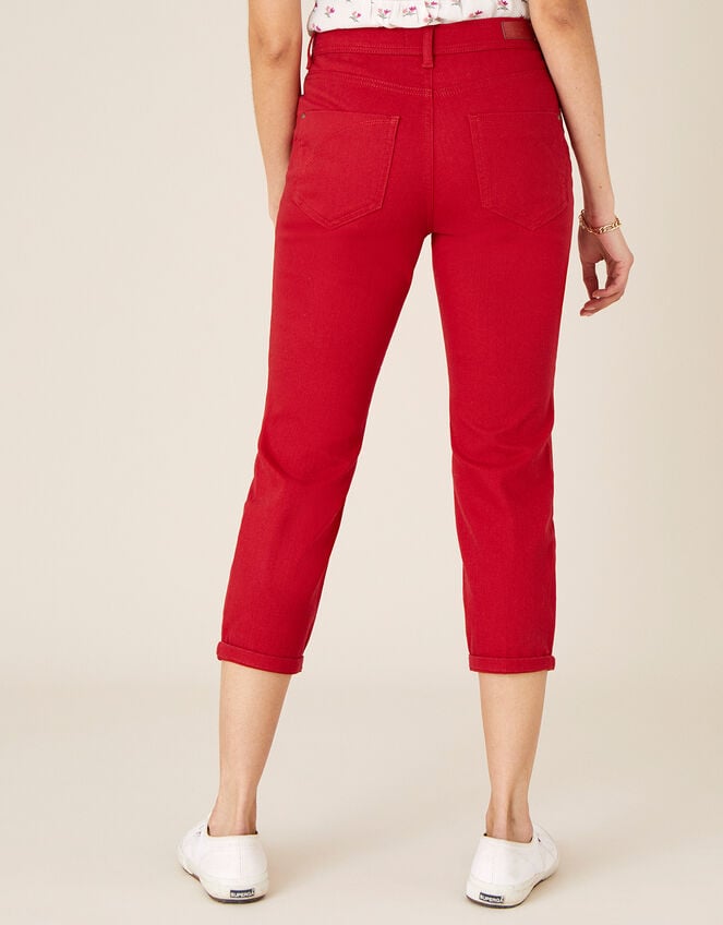 Idabella Cropped Jeans, Red (RED), large