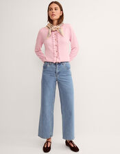 Ruby Frill Cardigan, Pink (PINK), large