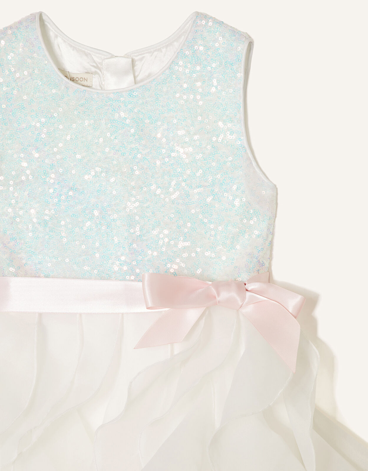 sequin ruffle dress