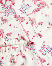 Woodland Flannel Pyjamas , Ivory (IVORY), large