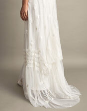 Julita Embroidered Lace Bridal Dress, Ivory (IVORY), large