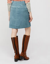 Jessica Jumbo Cord Skirt, Blue (BLUE), large