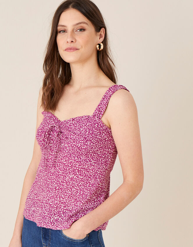 Maddy Printed Jersey Cami, Pink (PINK), large