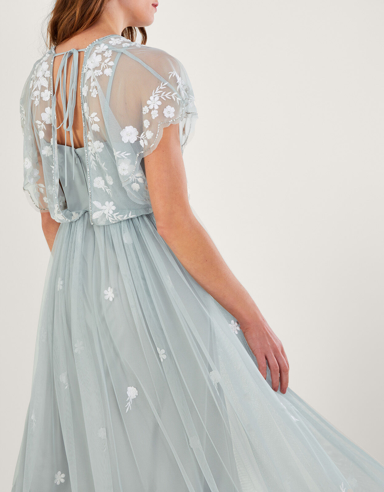 Sage embroidered dress 2025