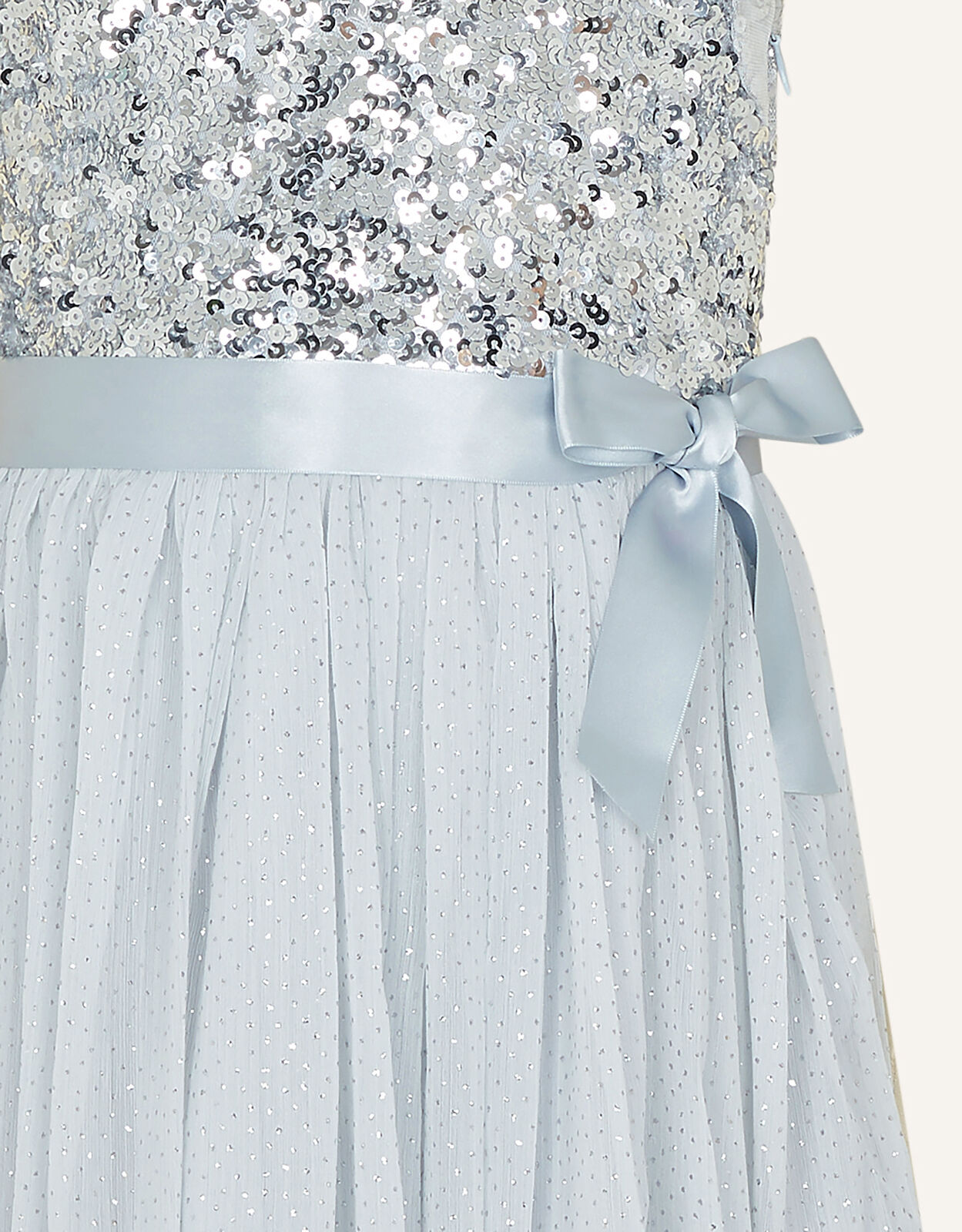 Monsoon silver sequin shop dress