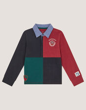 Colourblock Rugby Polo Shirt, Multi (MULTI), large