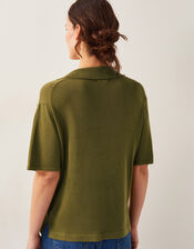 Tia Tie Knitted Cardigan, Green (GREEN), large