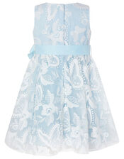 Baby Sophia Embroidered Butterfly Dress, Blue (BLUE), large