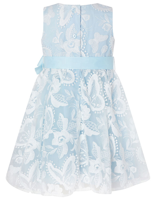 Baby Sophia Embroidered Butterfly Dress, Blue (BLUE), large