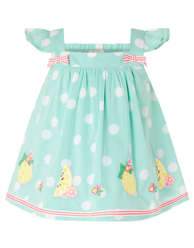 Baby Lily Lemon Top and Legging Set, Blue (AQUA), large