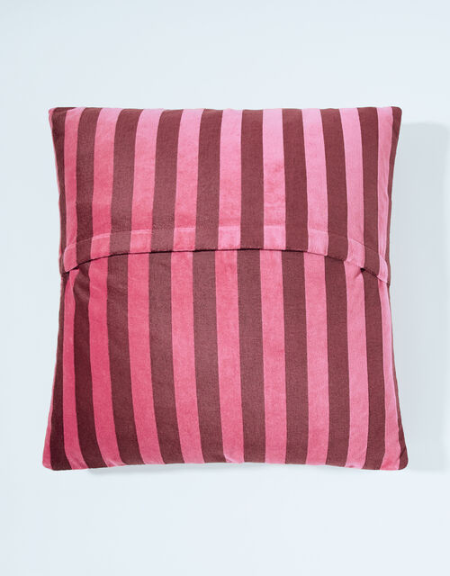 Velvet Stripe Cushion, , large