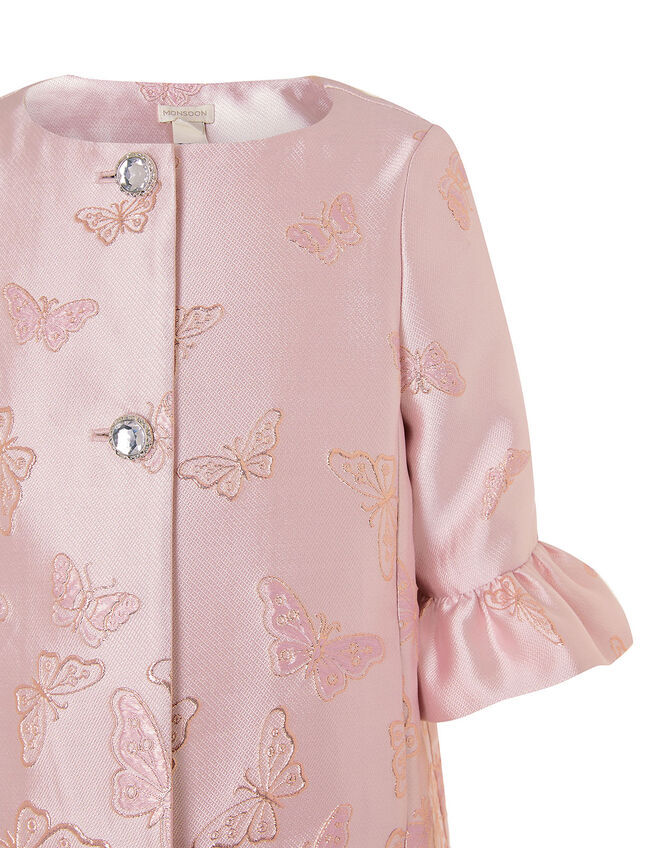 Shimmer Butterfly Jacquard Jacket, Pink (PINK), large