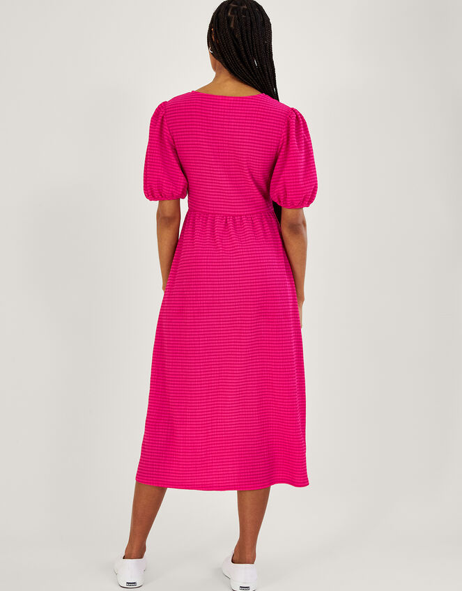 Twist Detail Jersey Midi Dress Pink Work Dresses Monsoon UK.