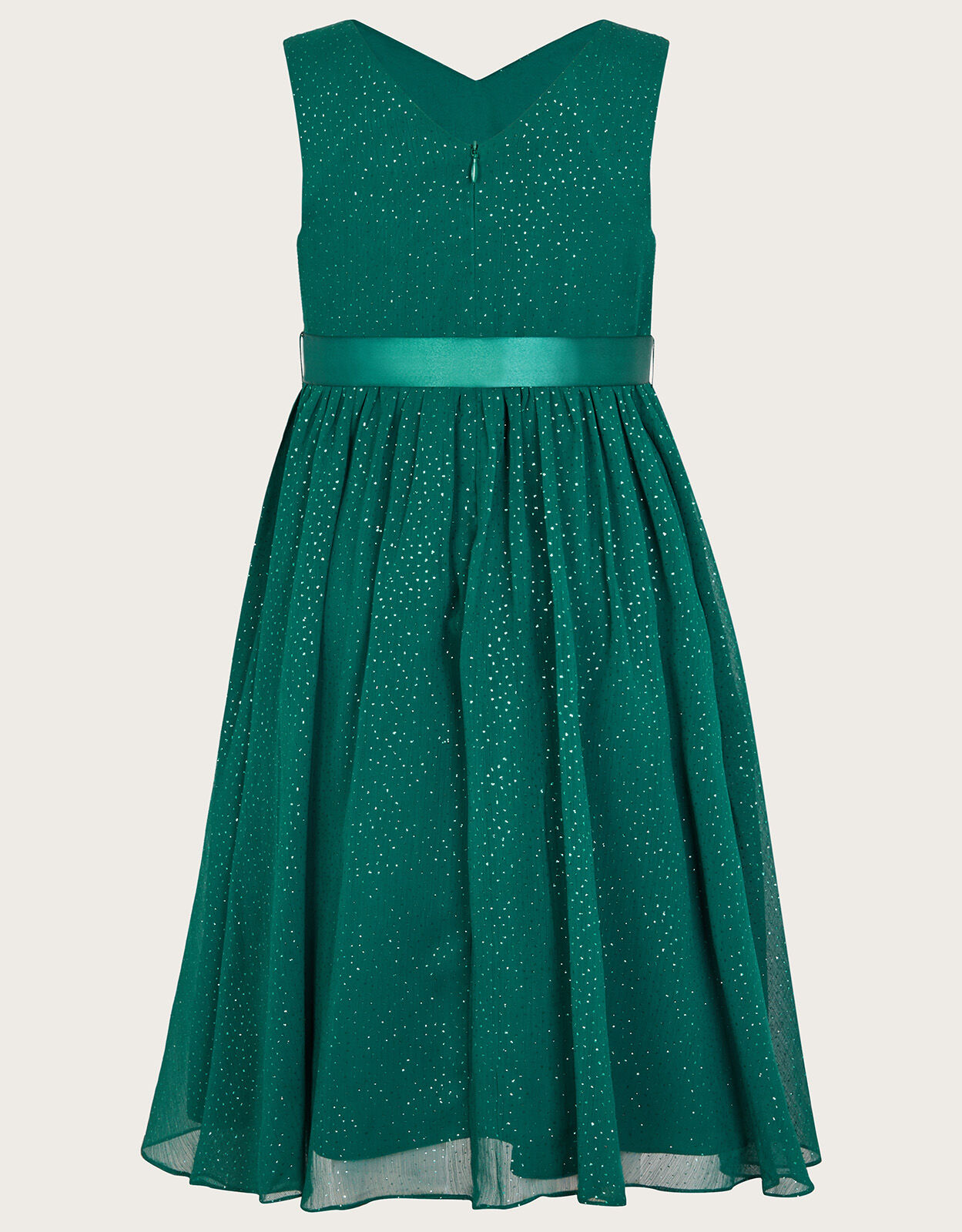 Glitter Wrap Mariposa Dress Green