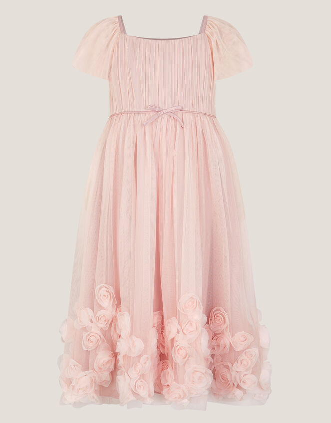 Evangaline Rose Appliqué Tulle Dress, Pink (PINK), large