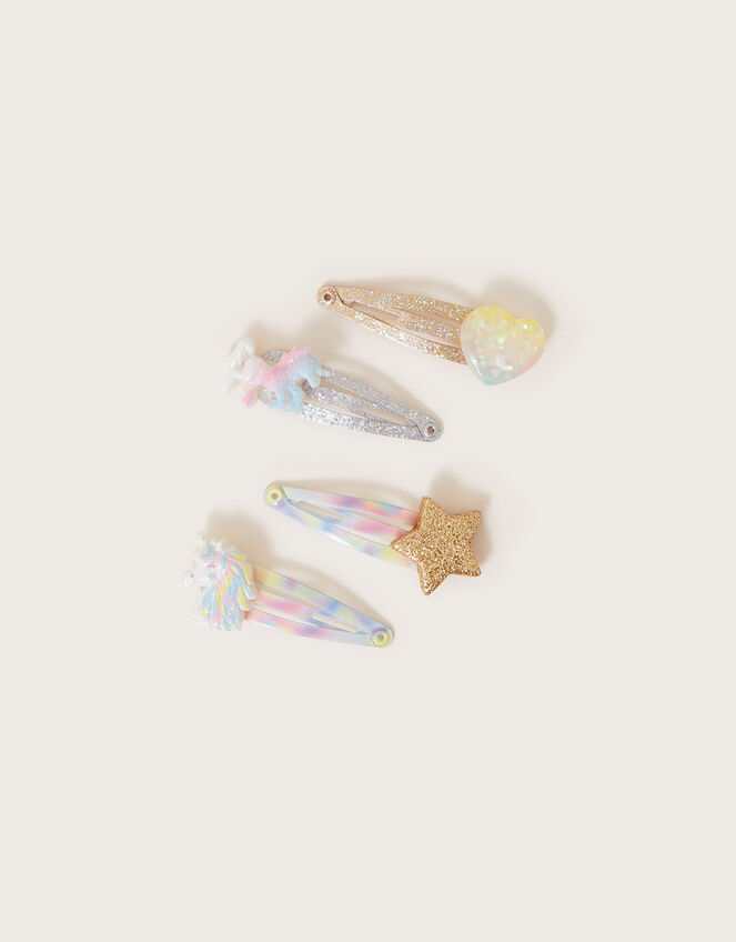 Misty Unicorn Hair Clips 4 Pack, , large