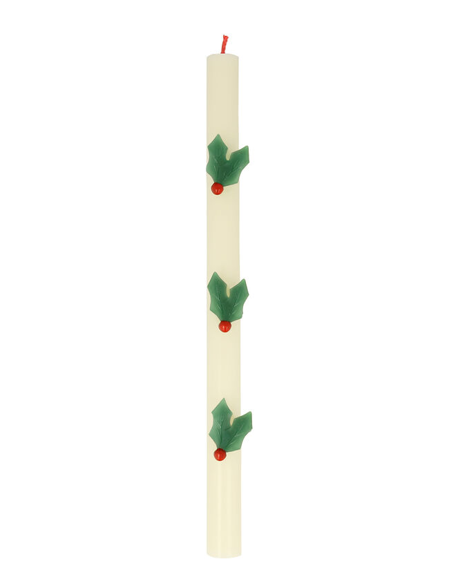 Meri Meri 2-Pack Holly Christmas Taper Candles, , large