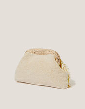 Saya Shell Embellished Clutch Bag, , large