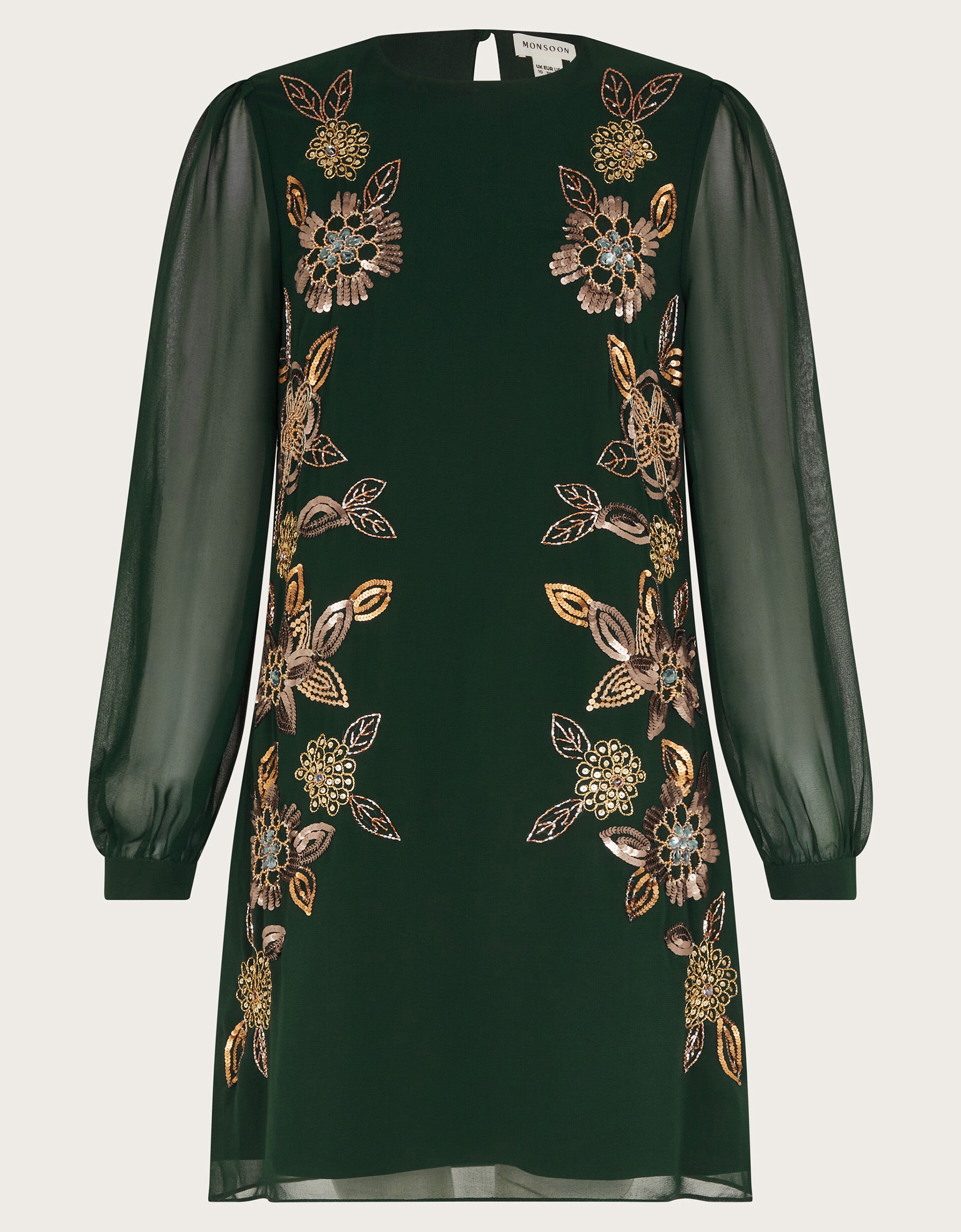 Embellished tunic dress sales