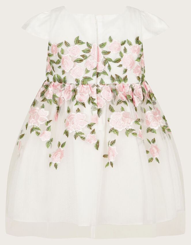 Baby Cassie Embroidered Dress, Ivory (IVORY), large