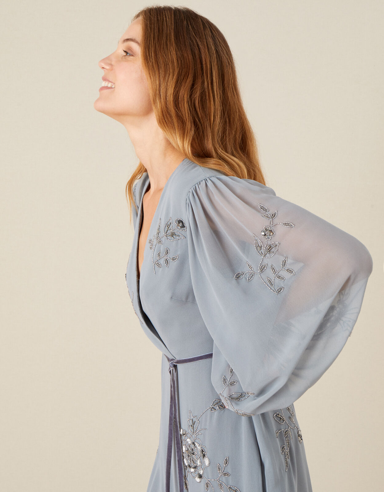 Gracie embroidered midi dress 2025