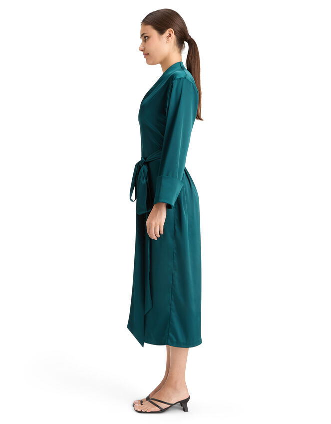 Scotch and Soda Kimono Midi Dress, Green (GREEN), large