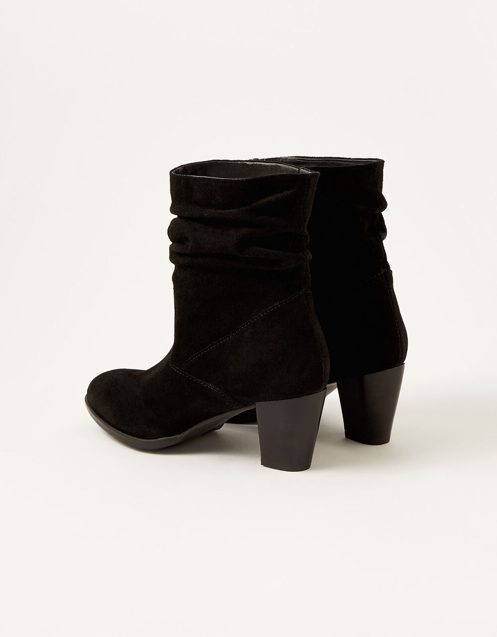 Slouch Suede Ankle Boots Black | Women's Shoes | Monsoon UK.