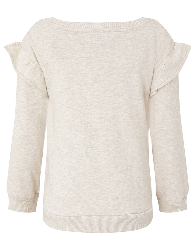 Unicorn Sweatshirt Set in Organic Cotton, Camel (OATMEAL), large