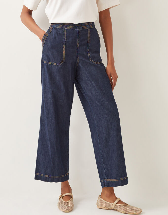 Harper Regular Wide Leg Jeans Blue