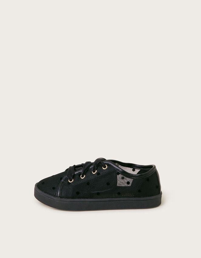 Polka Dot Princess Trainers , Black (BLACK), large