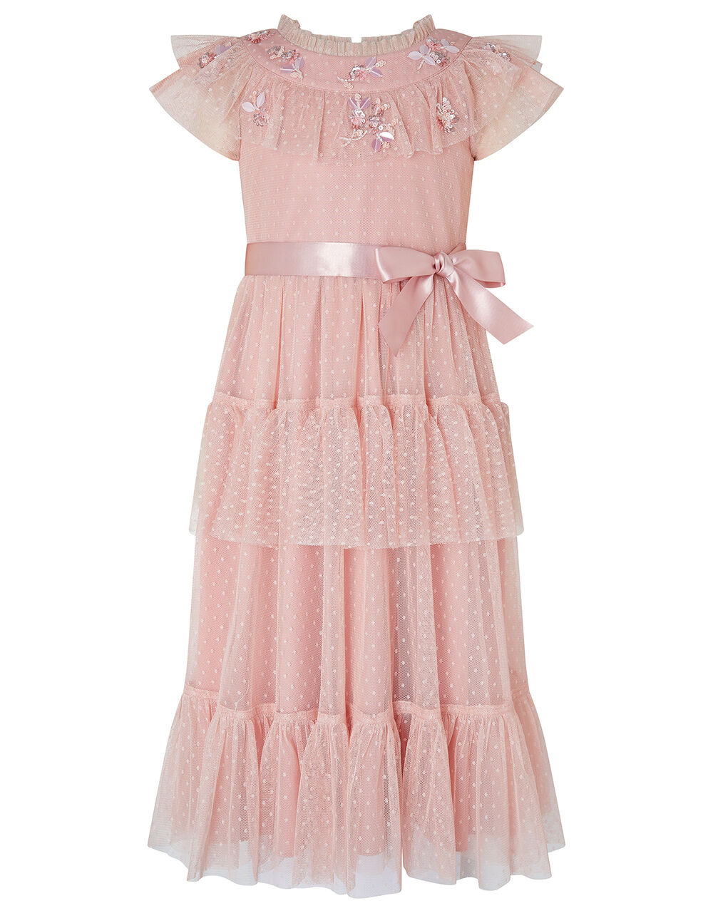 Isabella Pink Embellished Maxi Dress Pink | Girls' Dresses | Monsoon UK.