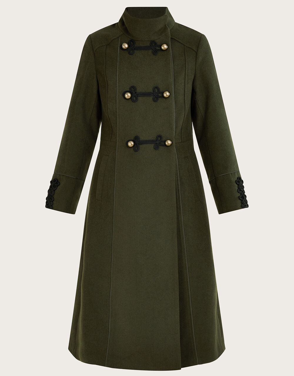 Mya Military Coat Green Women's Coats Monsoon UK.