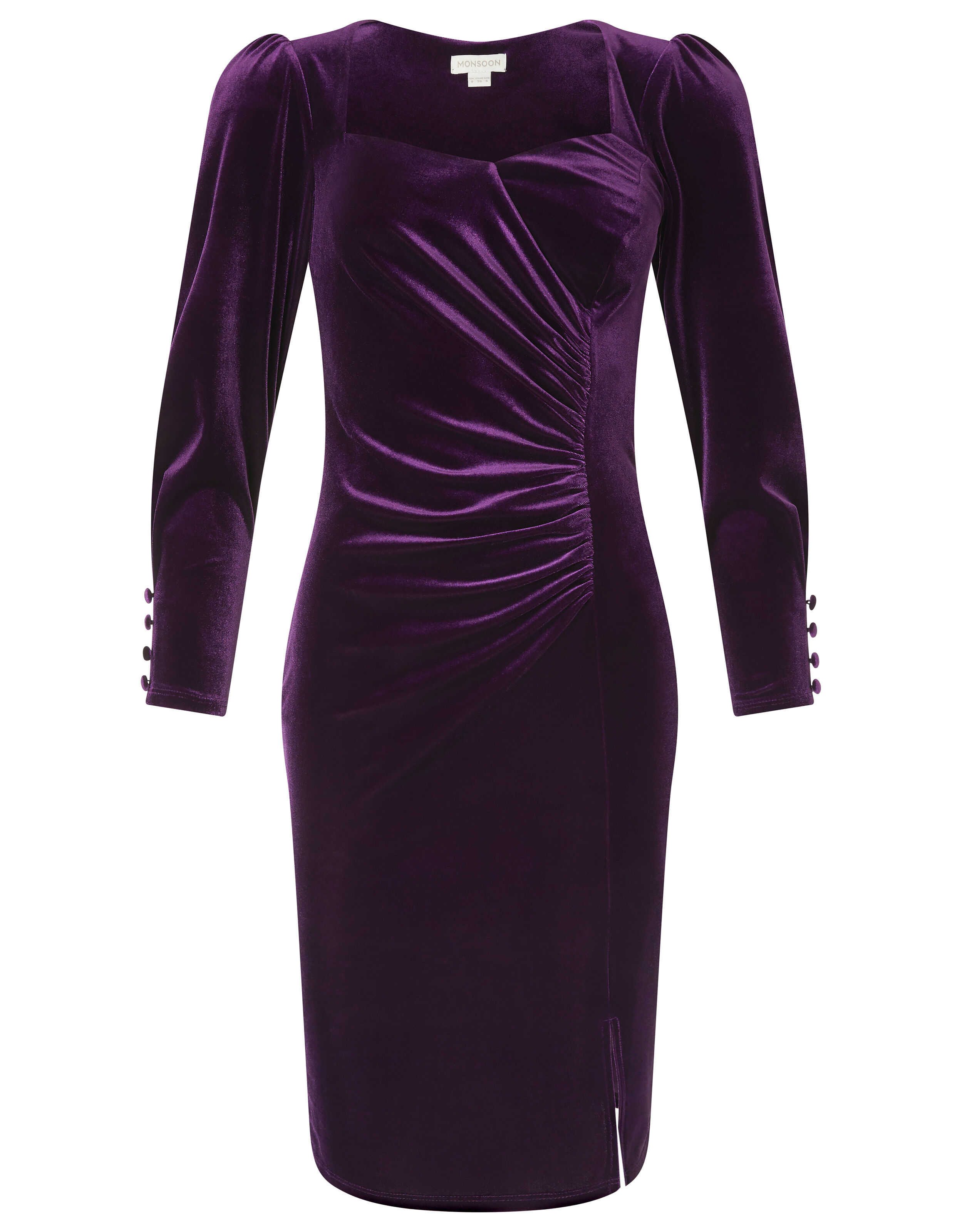 red velvet dress monsoon