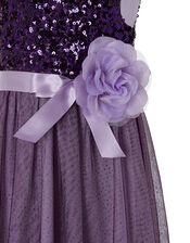 Truth Sequin Maxi Dress, Purple (PURPLE), large