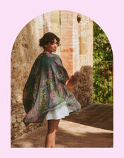 One Hundred Stars Boho Garden Print Kimono, , large