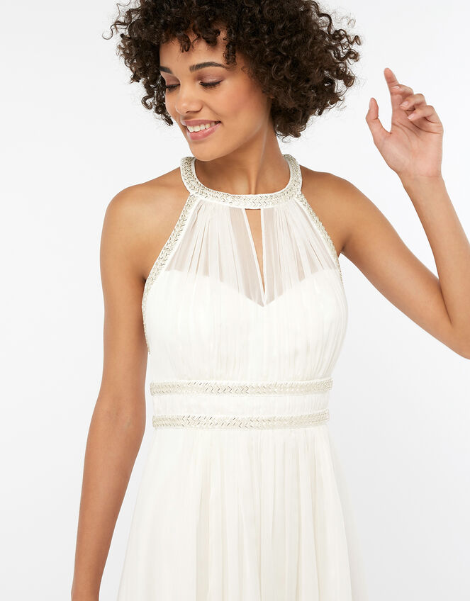 Eleanor Embellished Grecian Wedding Dress, Ivory (IVORY), large