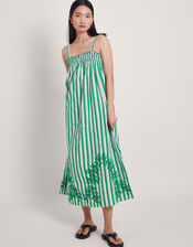 Dorita Embroidered Dress, Green (GREEN), large