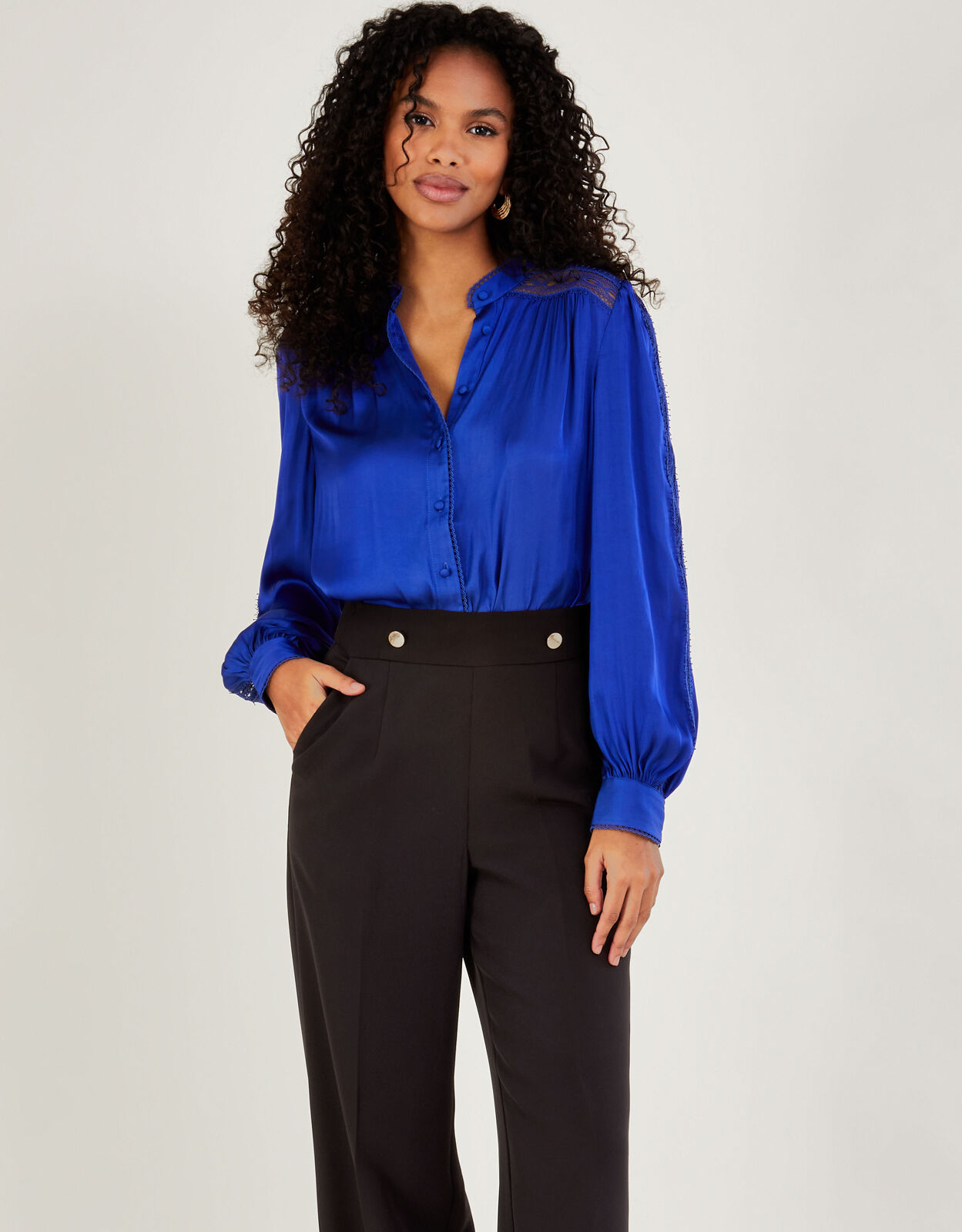 Satin store womens blouse