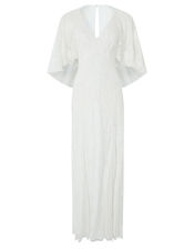 Christabel Cape Embroidered Bridal Dress, Ivory (IVORY), large