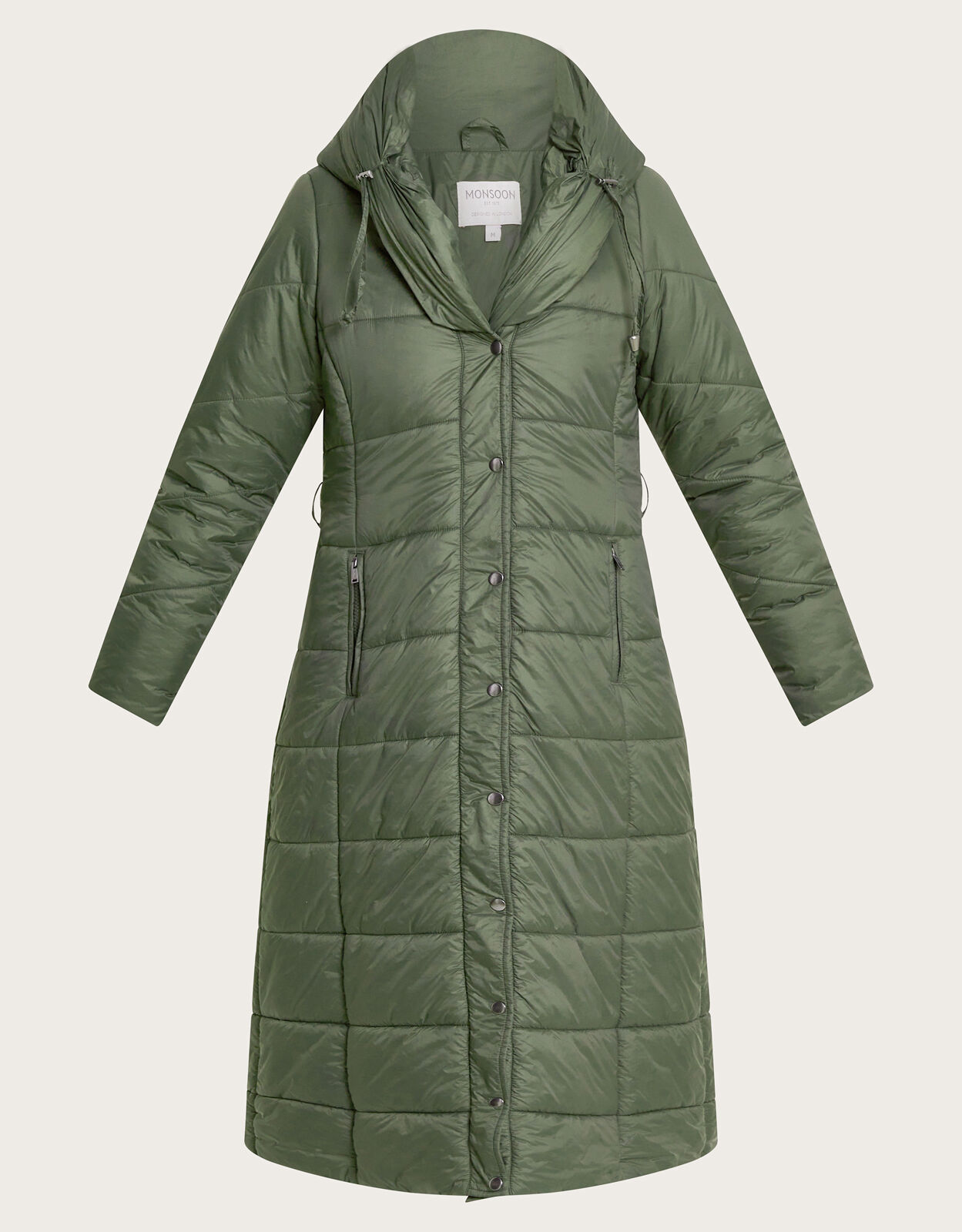 Belted maxi outlet coat
