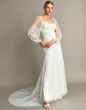 Josette Embellished Bridal Maxi Dress, Ivory (IVORY), large